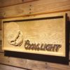 New York Jets Coors Light Helmet Wood Sign