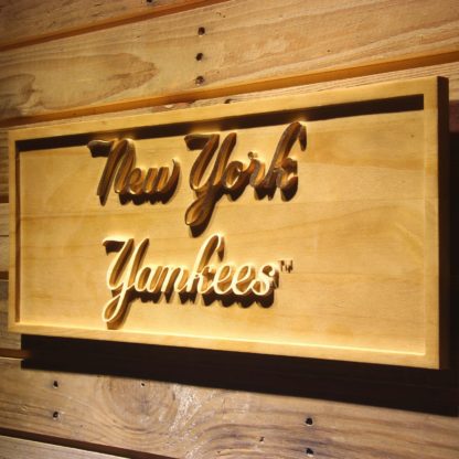 New York Yankees 3 Wood Sign neon sign LED