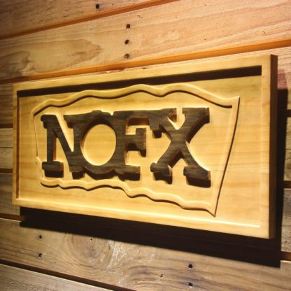 NOFX Border Wood Sign neon sign LED