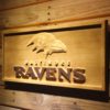 Baltimore Ravens 2 Wood Sign