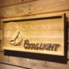 Oakland Raiders Coors Light Helmet Wood Sign