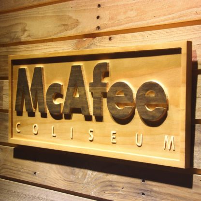 Oakland Raiders McAfee Colisuem Wood Sign - Legacy Edition neon sign LED