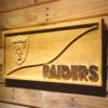 Oakland Raiders Split Wood Sign
