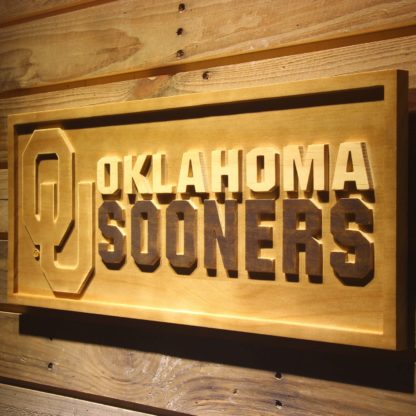 Oklahoma Sooners Wood Sign neon sign LED