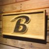 Baltimore Ravens B Logo Wood Sign