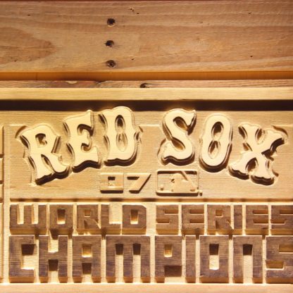 Boston Red Sox 2007 Champion Logo Wood Sign - Legacy Edition neon sign LED