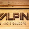 Alpine Mobile Media Solutions Wood Sign