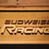 Budweiser Racing Wood Sign