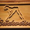 Budweiser Woman`s Silhouette Wood Sign