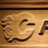 Calgary Flames Wood Sign
