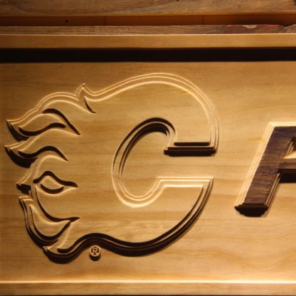 Calgary Flames Wood Sign neon sign LED