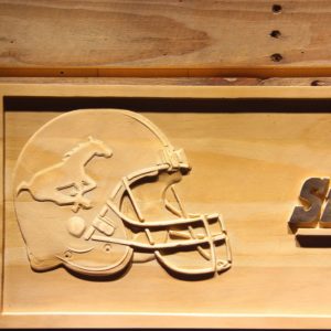 Calgary Stampeders Helmet Wood Sign - neon sign - LED sign ...