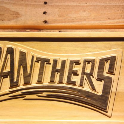 Carolina Panthers 1995 Text Wood Sign - Legacy Edition neon sign LED