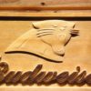 Carolina Panthers Budweiser Wood Sign