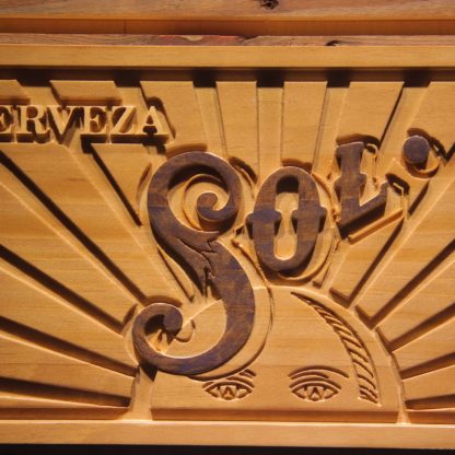 Cerveza Sol Wood Sign neon sign LED