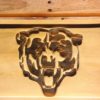 Chicago Bears Bear Logo Wood Sign