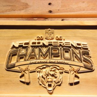 Chicago Bears NFC Conference Champions Wood Sign - Legacy Edition neon sign LED