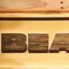 Chicago Bears Text Wood Sign