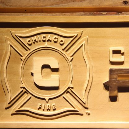 Chicago Fire Wood Sign neon sign LED