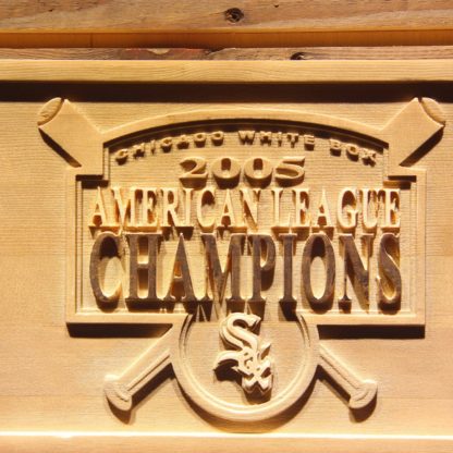 Chicago White Sox 2005 Champion Logo A Wood Sign - Legacy Edition neon sign LED