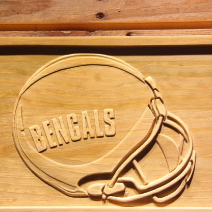 Cincinnati Bengals 1980 Helmet Wood Sign - Legacy Edition neon sign LED
