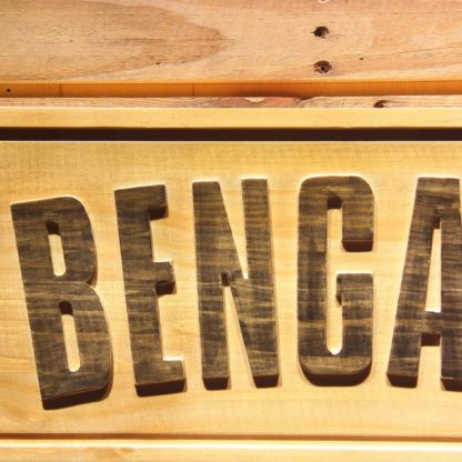 Cincinnati Bengals 1980 Logo Wood Sign - Legacy Edition neon sign LED