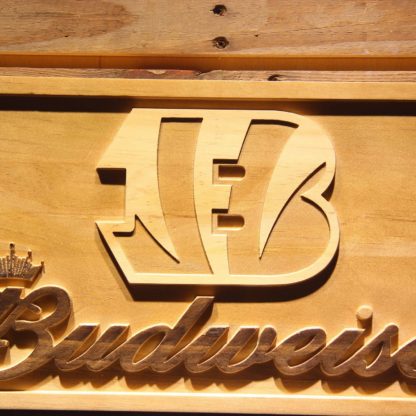 Cincinnati Bengals Budweiser Wood Sign neon sign LED