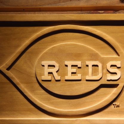 Cincinnati Reds Wood Sign neon sign LED