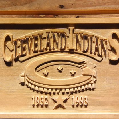 Cleveland Indians Cleveland Municipal Stadium Wood Sign - Legacy Edition neon sign LED
