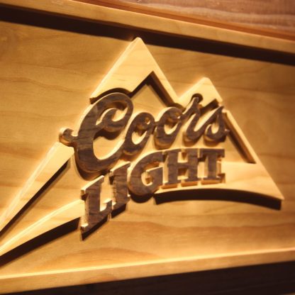 Coors Light Mountain Wood Sign neon sign LED