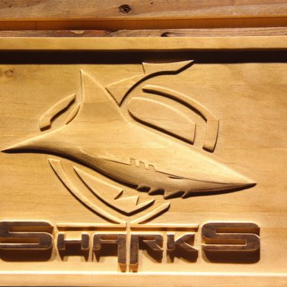 Cronulla-Sutherland Sharks Wood Sign neon sign LED