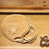 Dallas Cowboys Coors Light Helmet Wood Sign