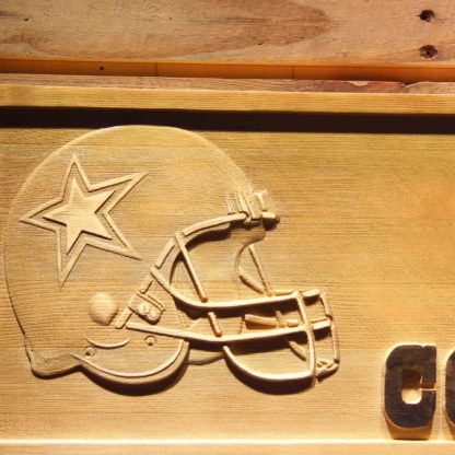 Dallas Cowboys Helmet Wood Sign neon sign LED