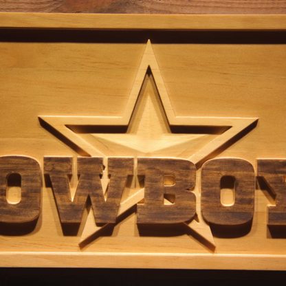 Dallas Cowboys Star Wood Sign neon sign LED