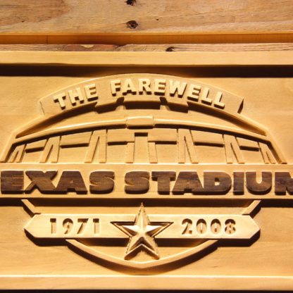 Dallas Cowboys Texas Stadium The Farewell Wood Sign - Legacy Edition neon sign LED