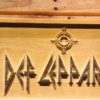 Def Leppard Wood Sign
