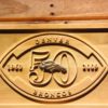 Denver Broncos 50th Anniversary Logo Wood Sign - Legacy Edition