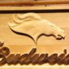 Denver Broncos Budweiser Wood Sign