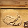 Denver Broncos Coors Light Helmet Wood Sign