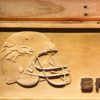 Denver Broncos Helmet Wood Sign
