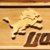 Detroit Lions 2 Wood Sign