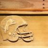 Detroit Lions Helmet Wood Sign