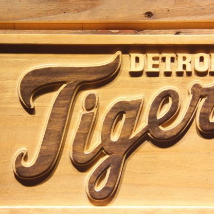 Detroit Tigers 3 Wood Sign neon sign LED