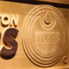 Edmonton Oilers Wood Sign