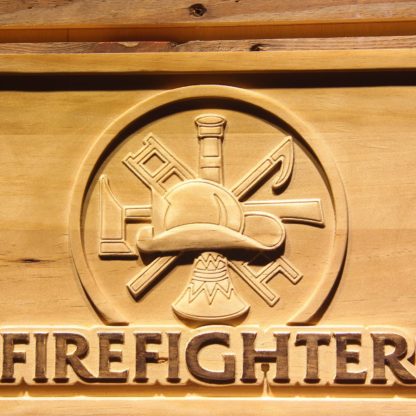 Fire Fighter Wood Sign neon sign LED