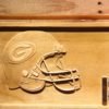 Green Bay Packers Helmet Wood Sign