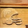 Atlanta Falcons Helmet Wood Sign