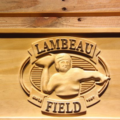 Green Bay Packers Lambeau Field Wood Sign neon sign LED