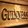 Guinness Shamrock Outline Wood Sign