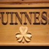 Guinness Shamrock Wood Sign